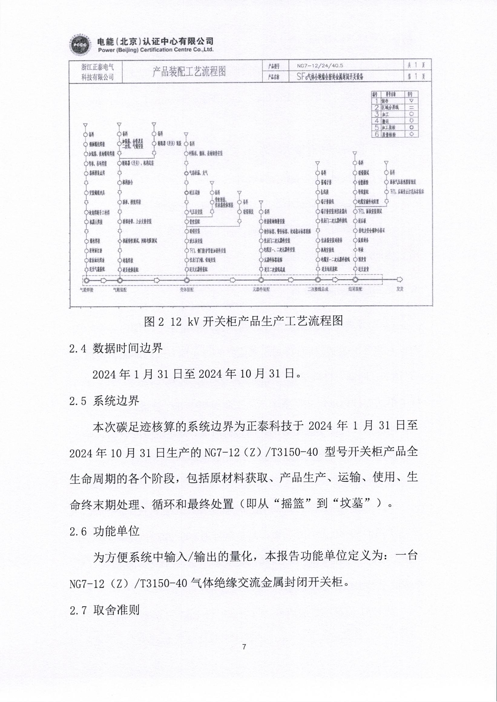 正泰电气股份有限公司12kV开关柜产品碳足迹报告_页面_08.jpg